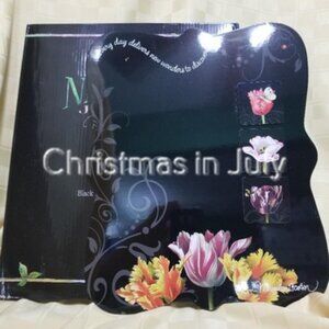 Marjolein Bastin Nature's Journey Floral Black memo Board with Magnet Flowers